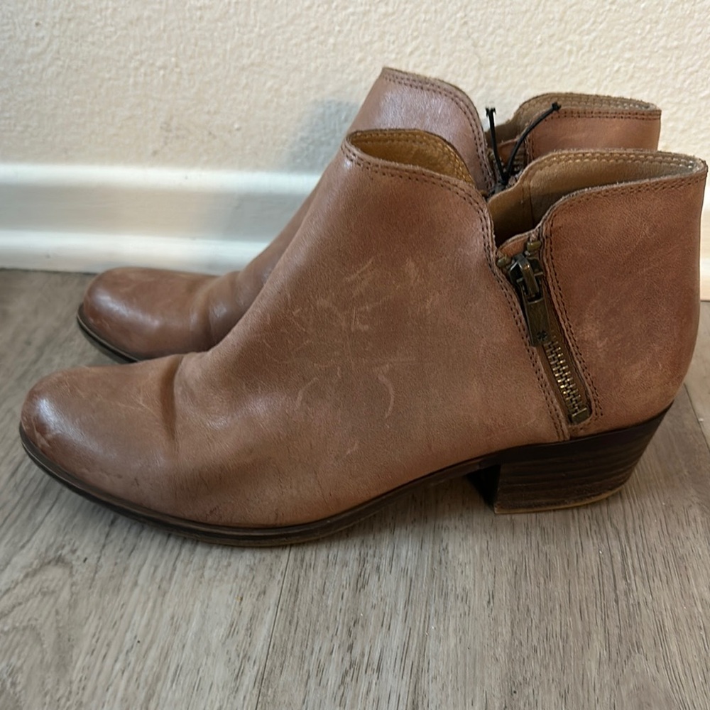 Lucky Brand Burklee Brown Ankle Boots - Picture 4 of 7